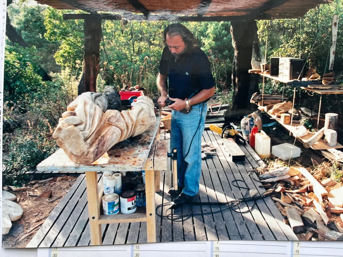 Open air studio and beach workspace