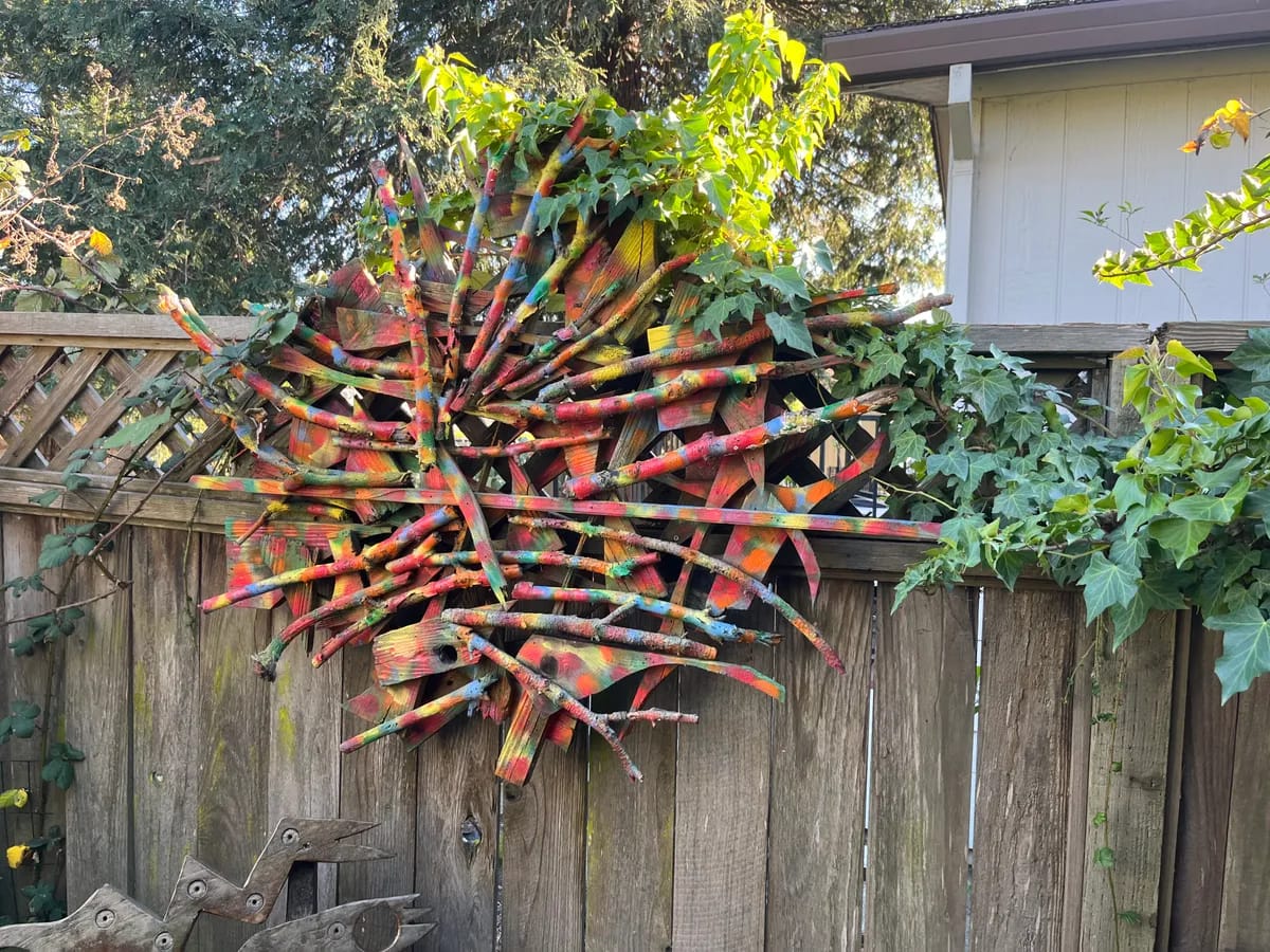 Self-supporting artwork