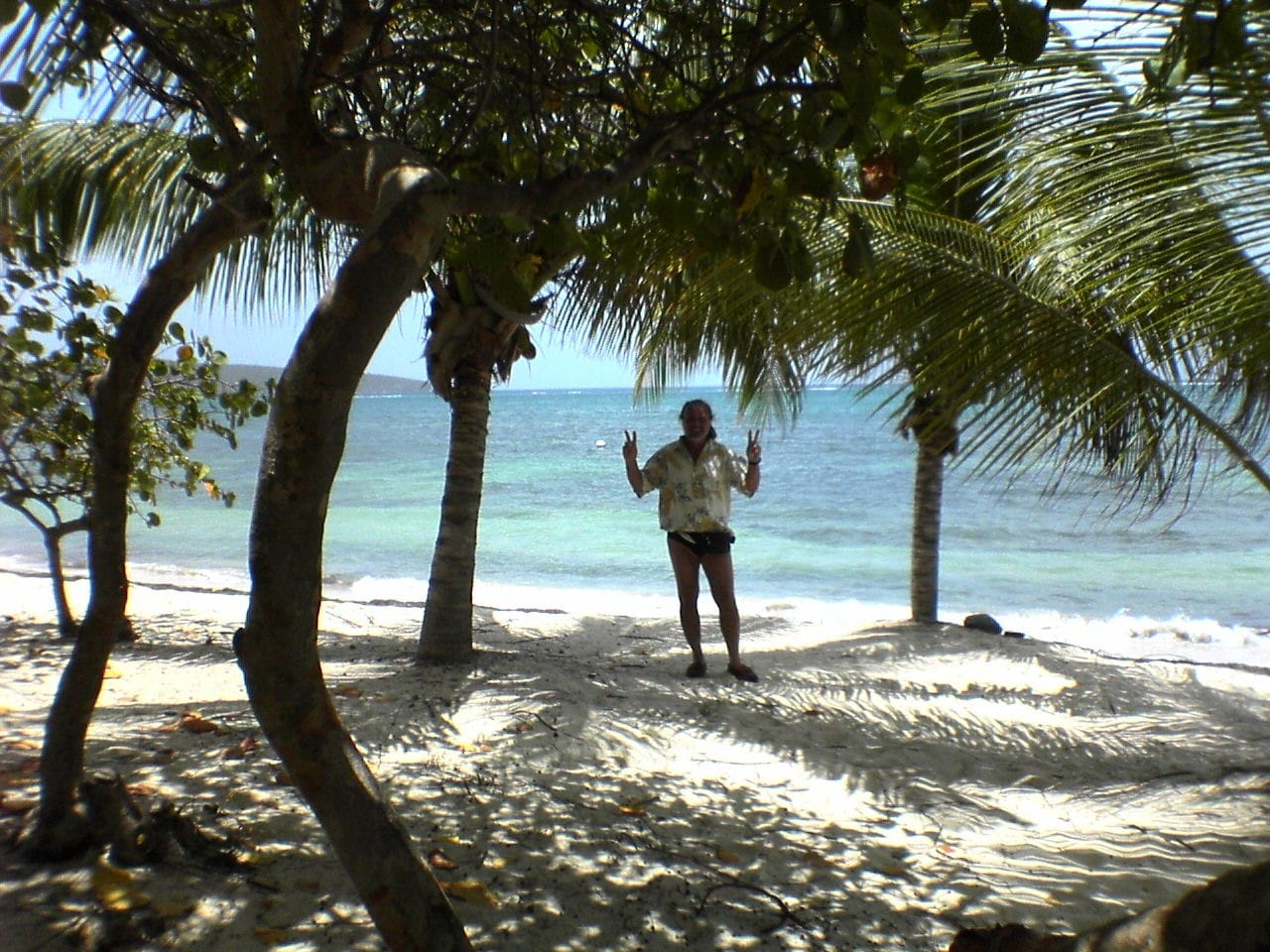 Jessica enjoying the beach