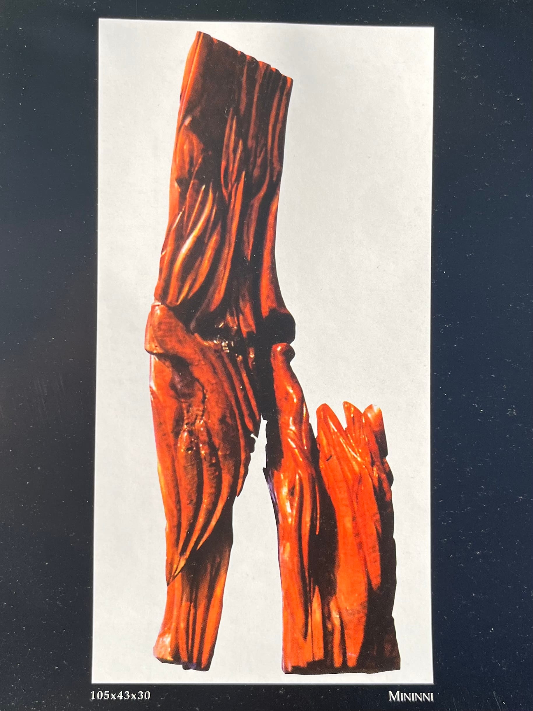 Sculpture from railway ties