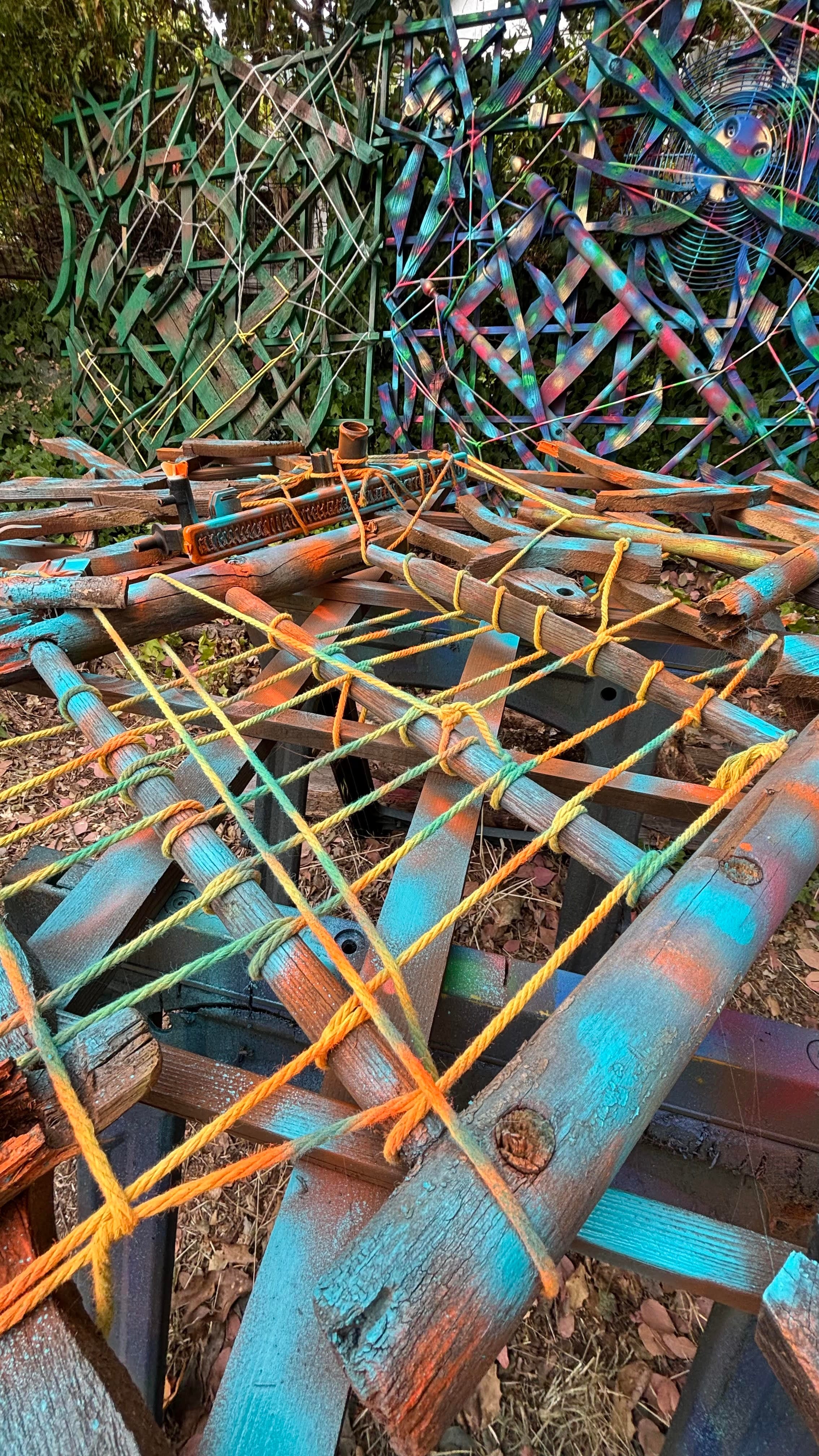 Triptych sculpture - three pieces side by side